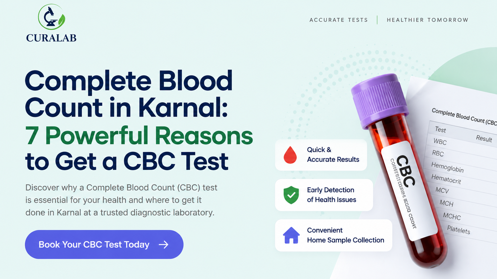 Complete Blood Count in Karnal CBC blood test